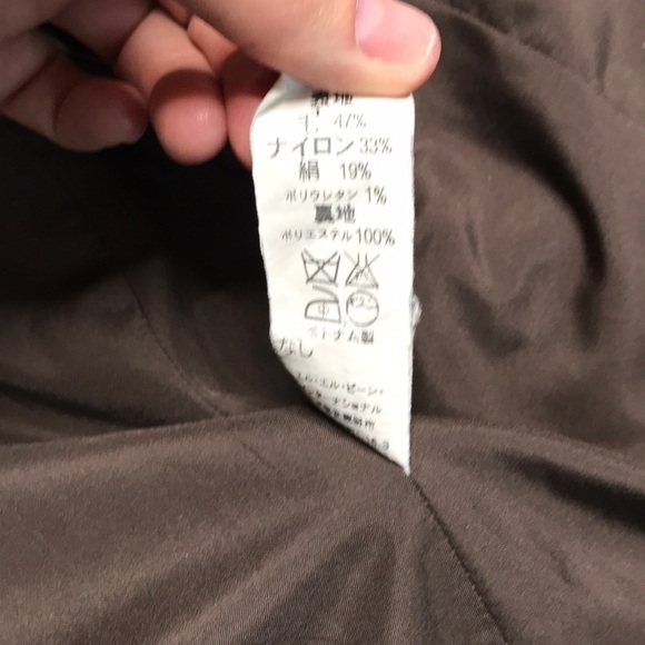 Vintage L.L Bean Brown/Pink Wool Blend Plaid Blazer Jacket - Picture 12 of 14